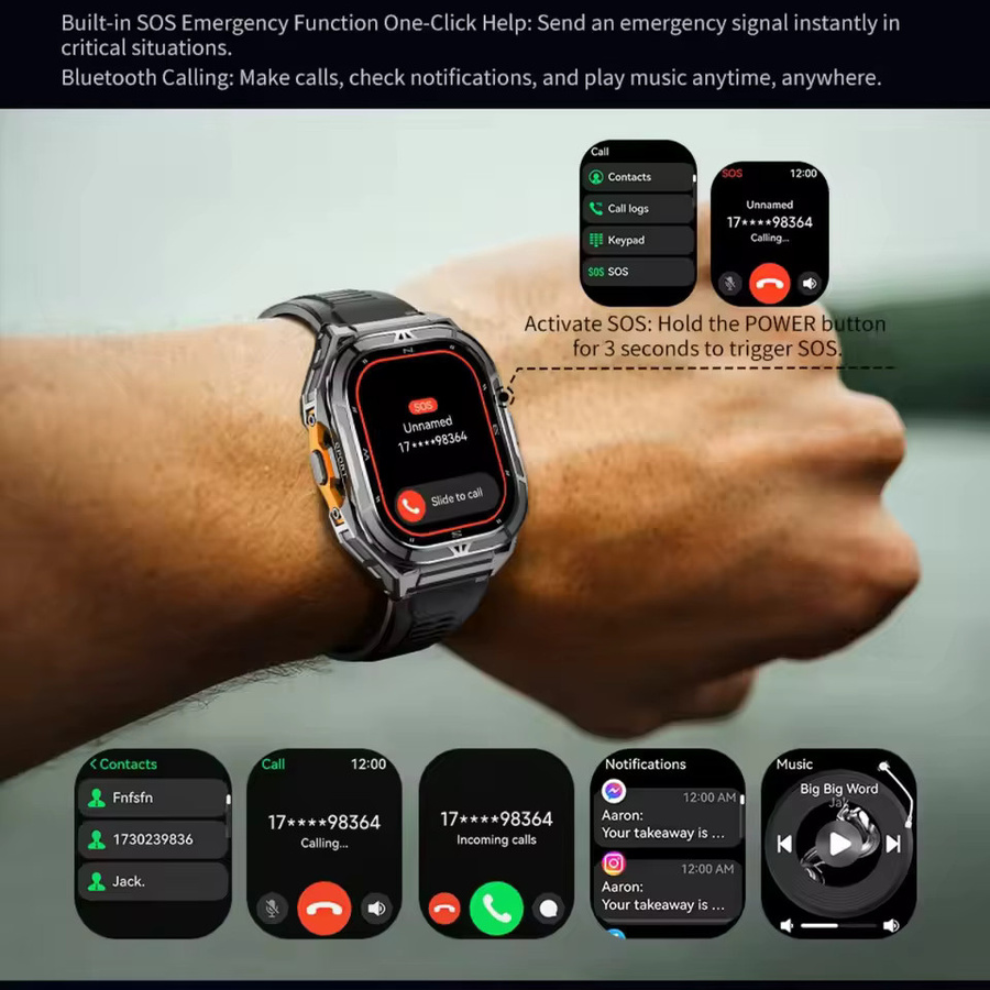 Xiaomi Smartwatch, GPS, Bluetooth, Schwarz, 44 mm, 3 ATM - Bild 4