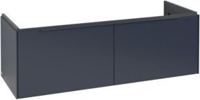 V&B Waschtischunterschrank Subway 3.0 in Matt Blau B/T/H: 127,2 x 42,9 x 47,8 cm - Bild 1