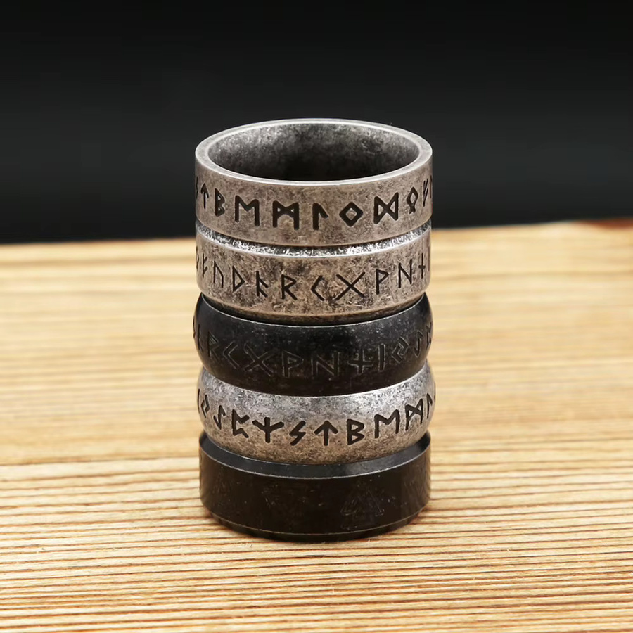 NORTHMAN Ring, Edelstahl, Silber, Unisex - Bild 2