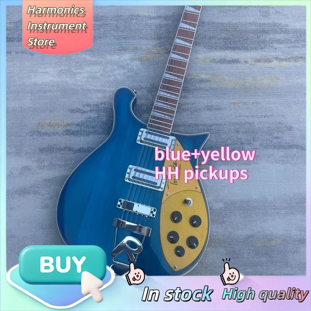Ricken Ric 660 Tom Petty Signature 12-Saiten-E-Gitarre in Eis-Transparentem Saphirblau mit Vintage Toaster Pickups - Bild 1