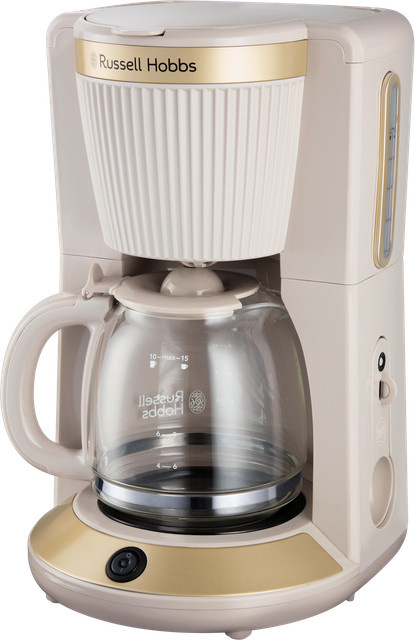 Russell Hobbs Bronte Filterkaffeemaschine in Stone mit Glaskanne, Warmhaltefunktion und Abschaltautomatik, Beige/Braun - Bild 1