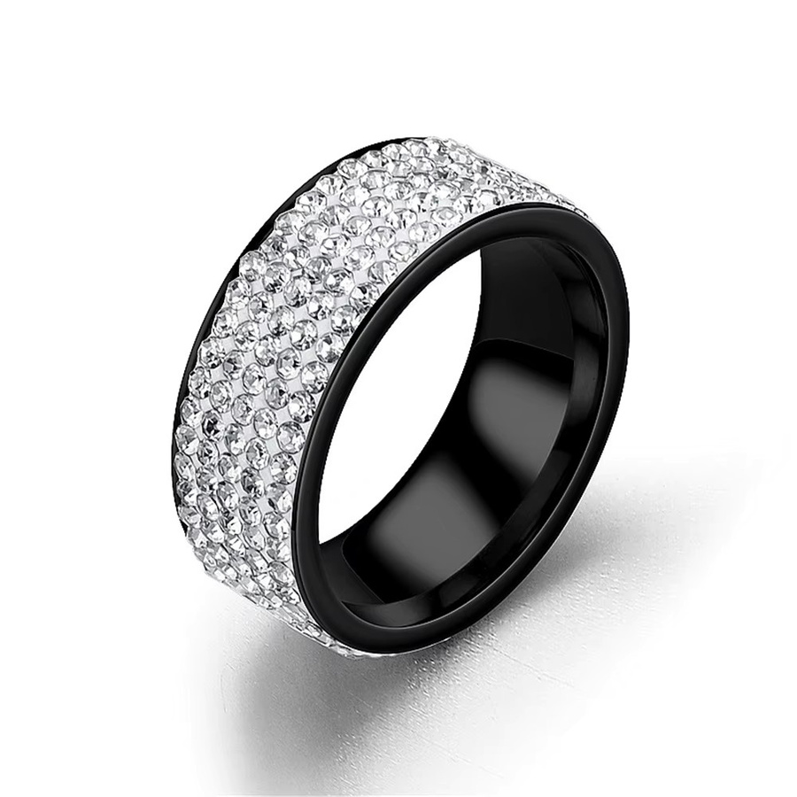 MAGIC ZONE Ring Edelstahl, Schwarz, Zirkonia, Unisex - Bild 4