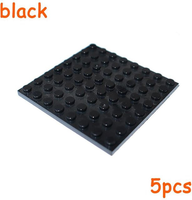 Yiran toy 8x8 Platte 41539 Bausteine, 5-teiliges Set, schwarz, ab 14 Jahren - Bild 1