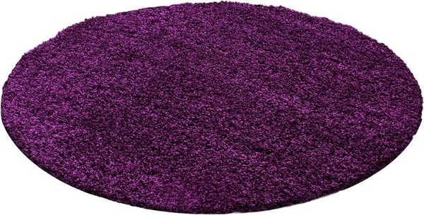 Ayyildiz Hochflorteppich Life Shaggy rund in Lila, Durchmesser: 160 cm