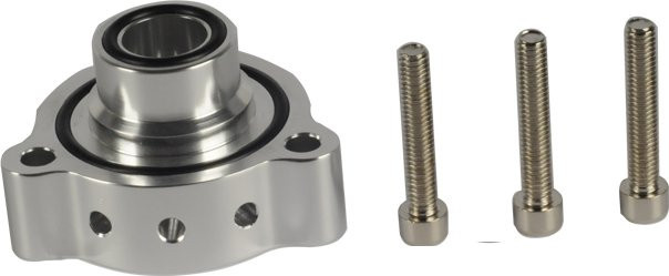 FMSPMER Aluminiumteil Turbo Abblasventil Adapter für Mercedes A180, A250, CLA 250 und GLA 250 für Übergehungssound in Schwarz und Silber - Bild 1
