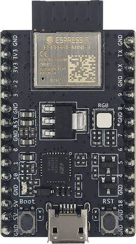 Espressif ESP8684-DEVKITM-1-H4X Entwicklungsboard mit WiFi und Bluetooth in Schwarz - Bild 1