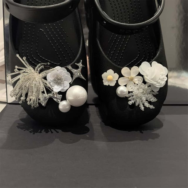 SMATLELF Charms-Set Damen, Blumen und Perlen, Bunt - Bild 1