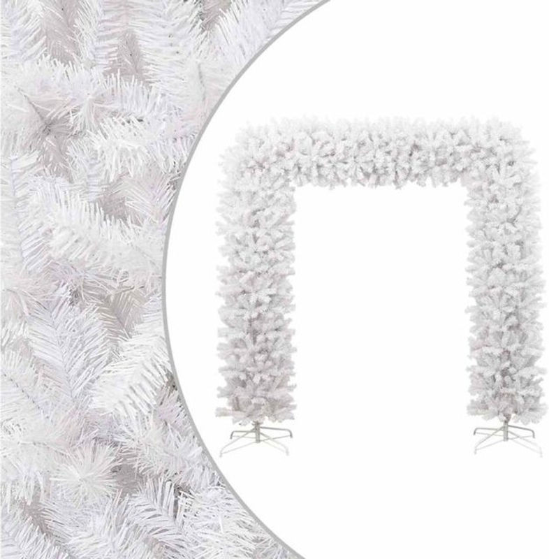 Weihnachtsgirlande Vidaxl in Weiß aus Kunststoff und Metall, Länge: 240 cm - Bild 1