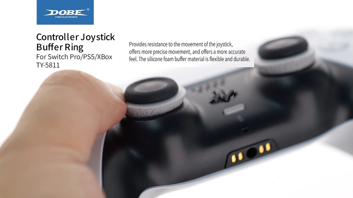 DOBE Controller Joystick Pufferring TY-5811 Universal Daumengriffe für PS4, PS3, PS5, XBOX und Switch Pro in Grau, Orange, Grün und Mehrfarbig - Bild 3