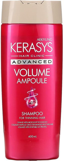 Kerasys Advanced Volume Ampullen-Shampoo, 400 ml, für feines Haar - Bild 1