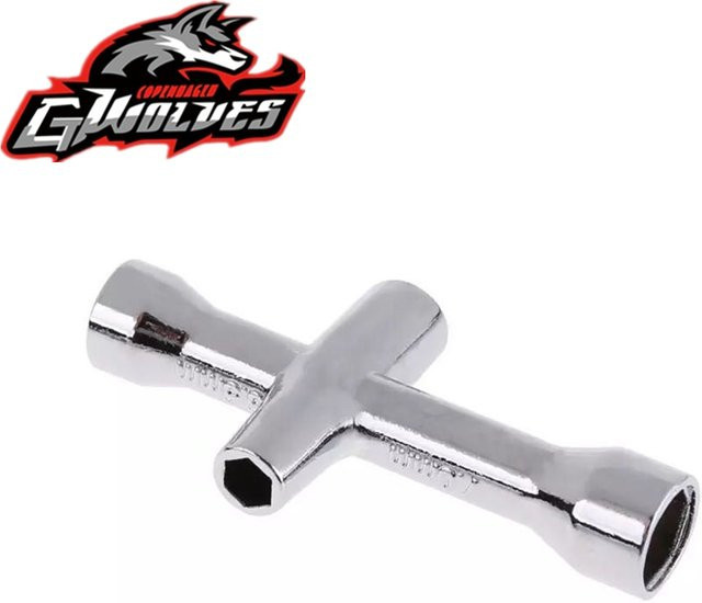GWOLVES RC Tools Wrench Hex Tire Key, Zubehör, Metall, 1:10, ab 14 Jahre - Bild 1