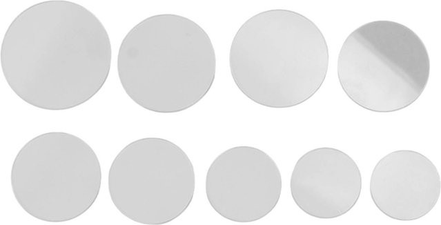 Neoglint Uhrglaslinse, 1,2 mm, Transparent, Weiß, 9 Stück - Bild 1