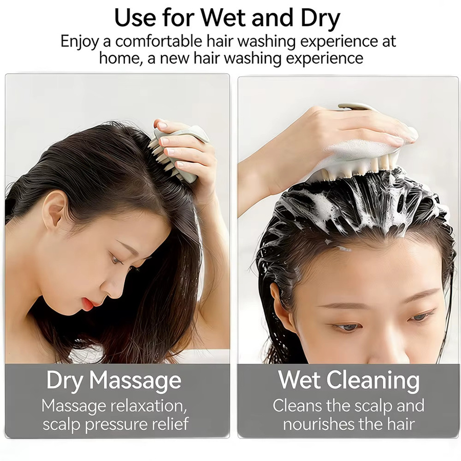 Untior Kopfhaut-Massagebürste, Silikon, Unisex - Bild 2