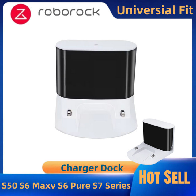 Ersatz-Ladestation für Roborock Roboterstaubsauger in Weiß, kompatibel mit S50, S51, S55, S65, T65, S5 MAX, S6 MaxV, S6 Pure und S7 - Bild 1