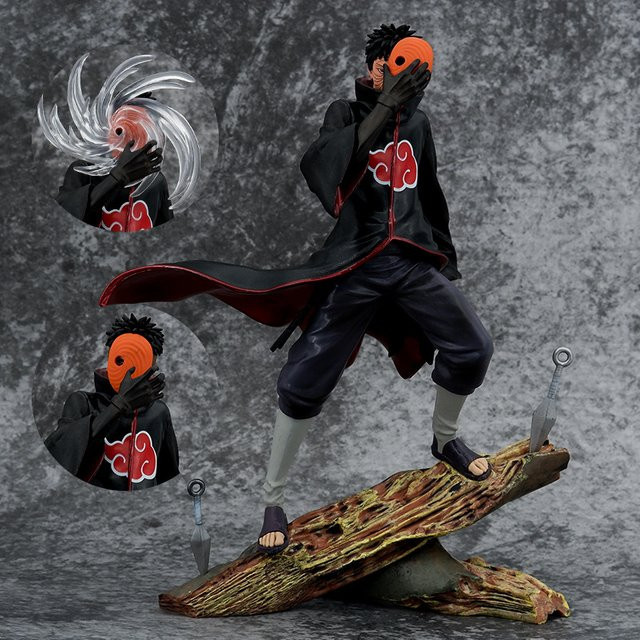 Bandai Naruto Akatsuki Uchiha Obito Tobi Battle Version, Actionfigur, 26cm - Bild 1