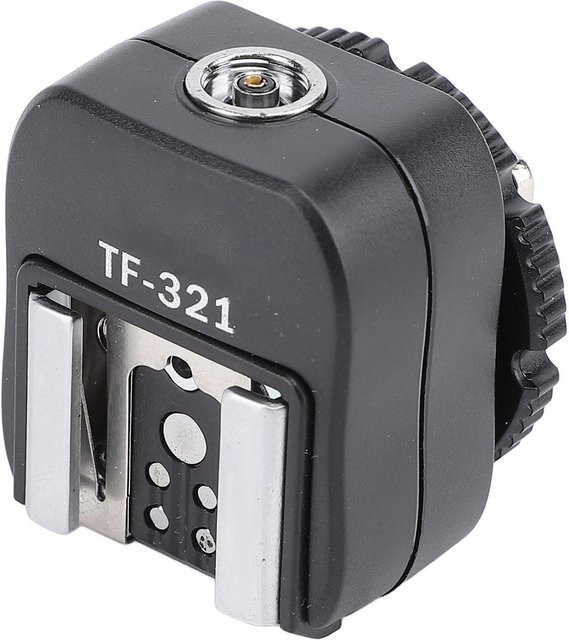 CosyHome TF 321 Blitzschuhadapter mit PC-Anschluss für EL-Serien-Blitze, Farbe: Schwarz - Bild 1