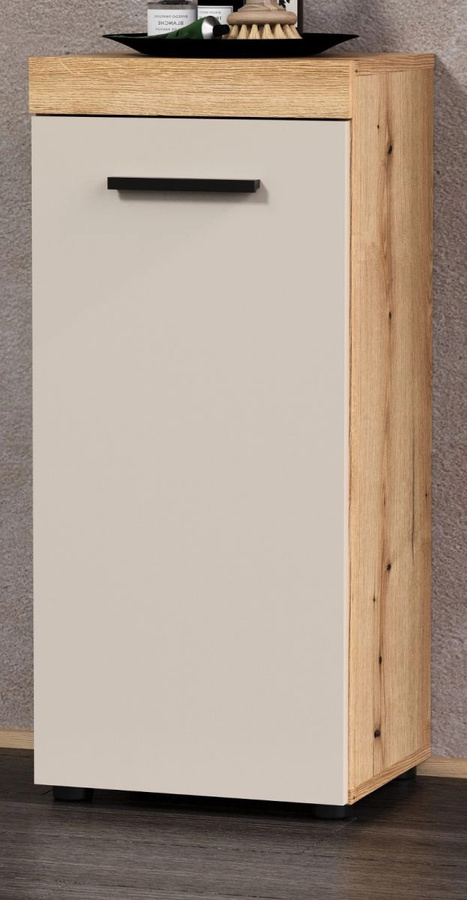 Badezimmer Kommode Celeste in Kaschmir und Eiche, B/T/H: 81 x 36 cm - Bild 1
