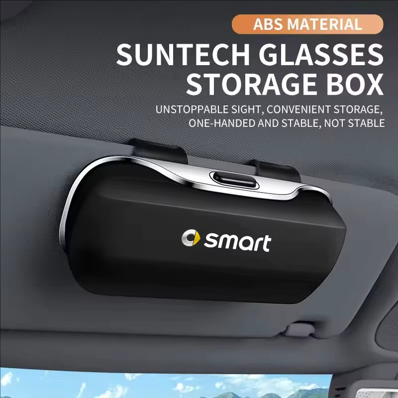 Smart Brillenetui Clip Box, Braun - Bild 2