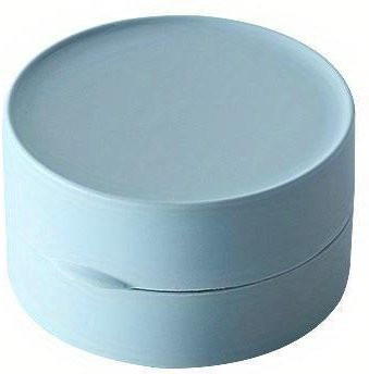Mango Event Runde Reiseseifenbox mit Deckel, wasserdichte Seifenschale aus Kunststoff, Blau - Bild 1