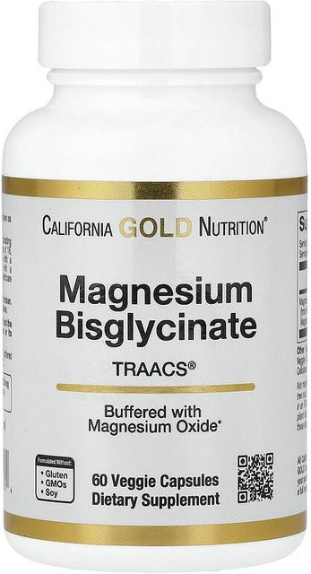 California Gold Nutrition Magnesiumbisglycinat-Chelat, 60 Kapseln - Bild 1