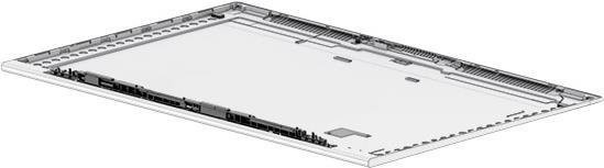 HP M35820-001 Notebook-Ersatzteil Displayabdeckung in Silber - Bild 1