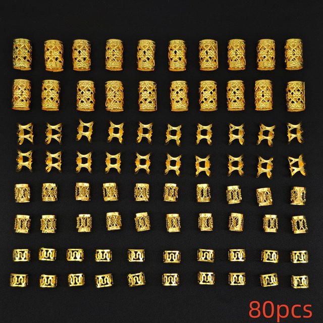 YULIN Haarklammer Ringe, Legierung, gold, Damen - Bild 1