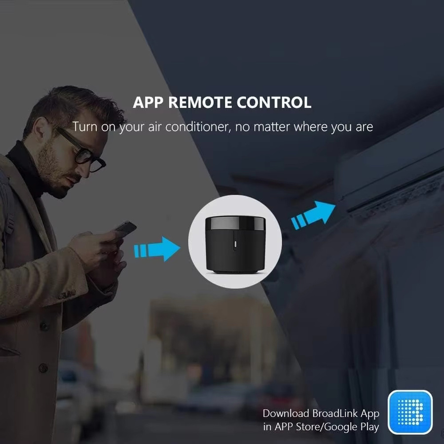 Broadlink RM4 Mini Smart Fernbedienung Infrarot Universal IR für Audio und Video in Schwarz, kompatibel mit Google Home und Alexa - Bild 3