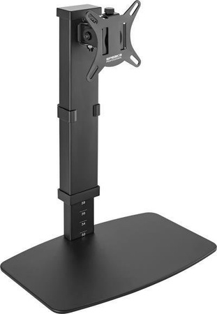 SpeaKa Professional SP-TMS-200 Monitor-Standfuß, Schwarz, Höhenverstellbar für 17 bis 32 Zoll Monitore