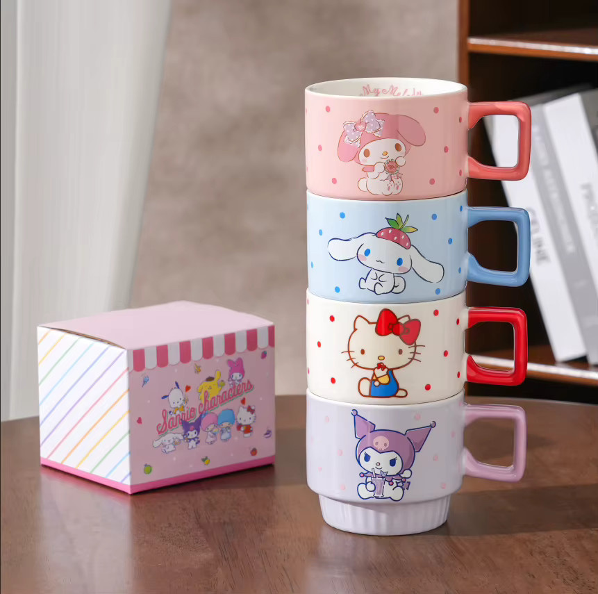 X&W Sanrio Hello Kitty Keramikbecher, stapelbar, Mehrfarbig, 280 ml - Bild 4
