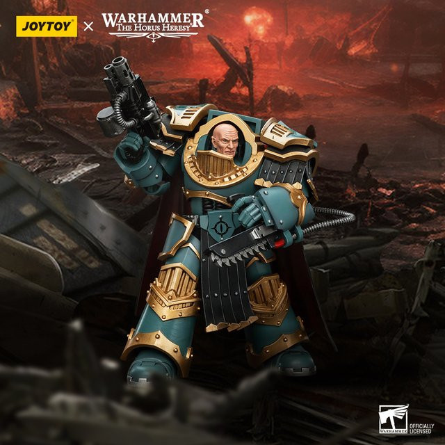 JOYTOY Warhammer 40k Sons of Horus Legion Praetor, Actionfigur, 1:18 - Bild 1