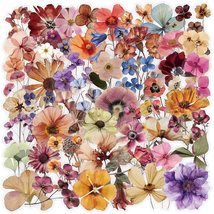 Charile Vintage Cartoon Blume Aufkleber, Papier, Multicolor - Bild 2