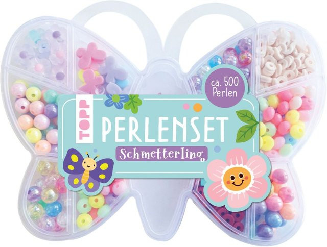 Topp Perlenset Schmetterlinge Blumen ab 5 Jahren - Bild 1