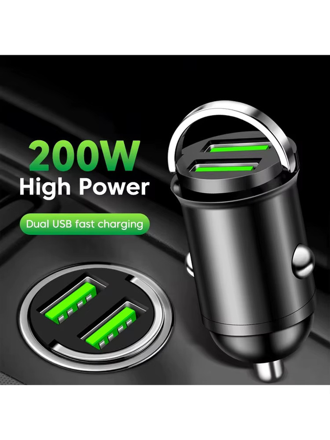 Mini-Autoladegerät mit 100W QC3.0 und zwei USB-C Anschlüssen für schnelles Laden, universeller Autoadapter für Xiaomi, Samsung und iPhone - Bild 7
