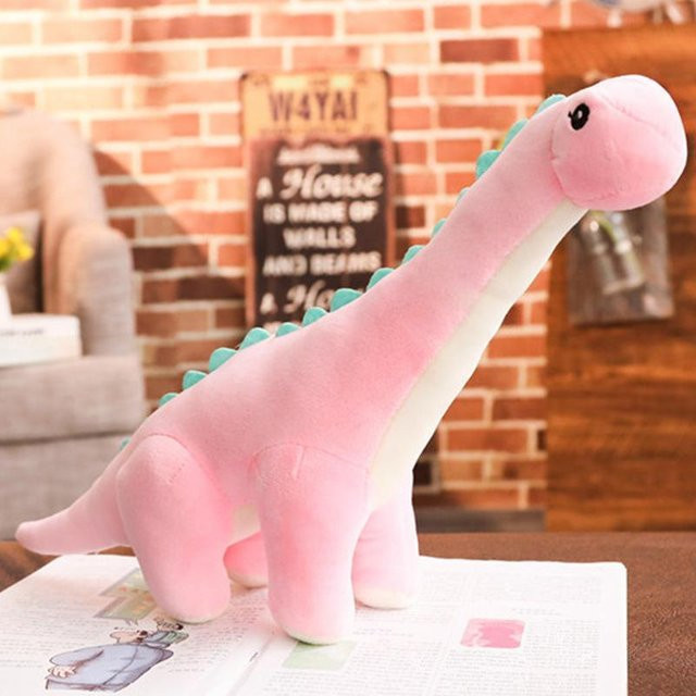 Brinqedos Tanystropheus Dinosaurier Stofftier, Plüsch, rosa, 50cm - Bild 1