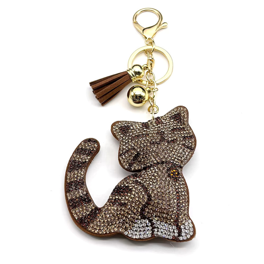 AFAWA Katzen-Taschenanhänger, Kristall, Bunt, Unisex - Bild 3