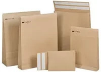 e-Green E-Commerce Mailer Faltentasche ohne Fenster, braun, B: 35 cm, H: 45 cm, 200 Stück - Bild 1