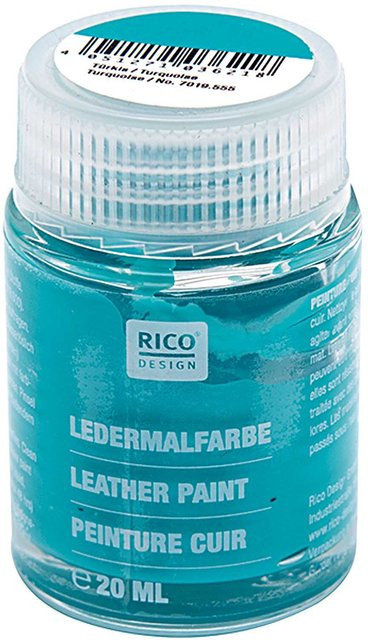 Rico Design Ledermalfarbe Türkis 20 ml - Bild 1