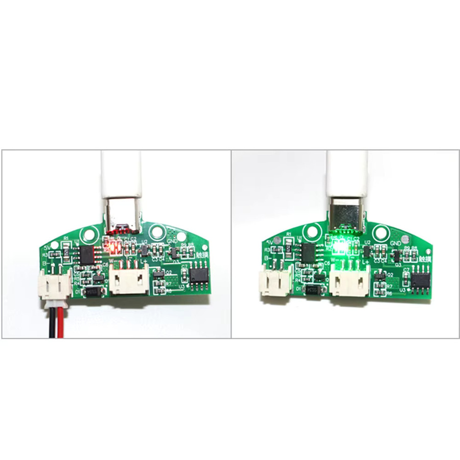LAJQTAO LED Tischlampe mit USB Typ-C Ladefunktion, stufenlose Dimmung und Touch-Bedienung, grüne Nachtlampe für das Schlafzimmer - Bild 2