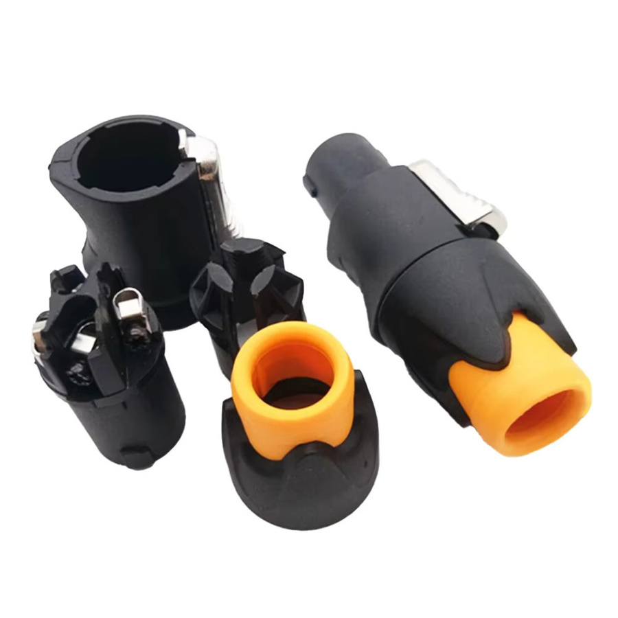 FRHY 10 Stück NL4FC 4-polige XLR-Lautsprecheranschlüsse in Orange für Audiokabel und Mixer - Bild 3