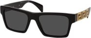 Versace VE 4445 Sonnenbrille, Quadratisch, Vollrand, Kunststoff, Herren, Schwarz, Grau - Bild 1
