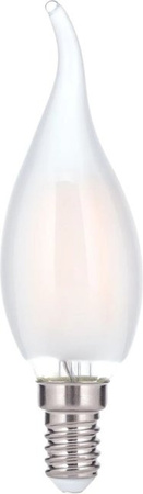 Orion Leuchten LED-Windstoßkerze dimmbar E14 4,5W Warmweiß Matt Weiß