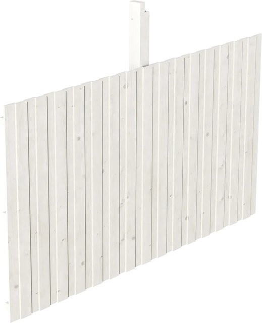Skan Holz Rückwand Deckelschalung aus Fichte in Weiß, B/H: 341 x 180 cm - Bild 1