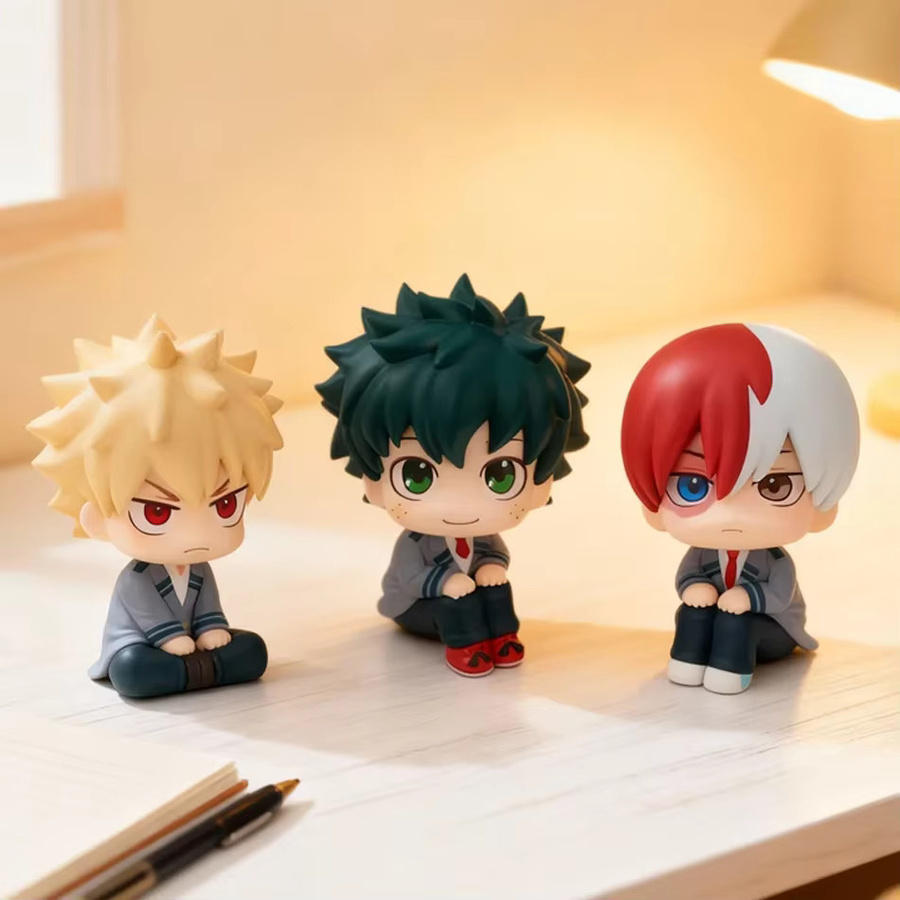 Bandai My Hero Academia Tomura Shigaraki, Izuku Midoriya, Katsuki Bakugo, Chibi PVC-Figur, Einzelfigur - Bild 5