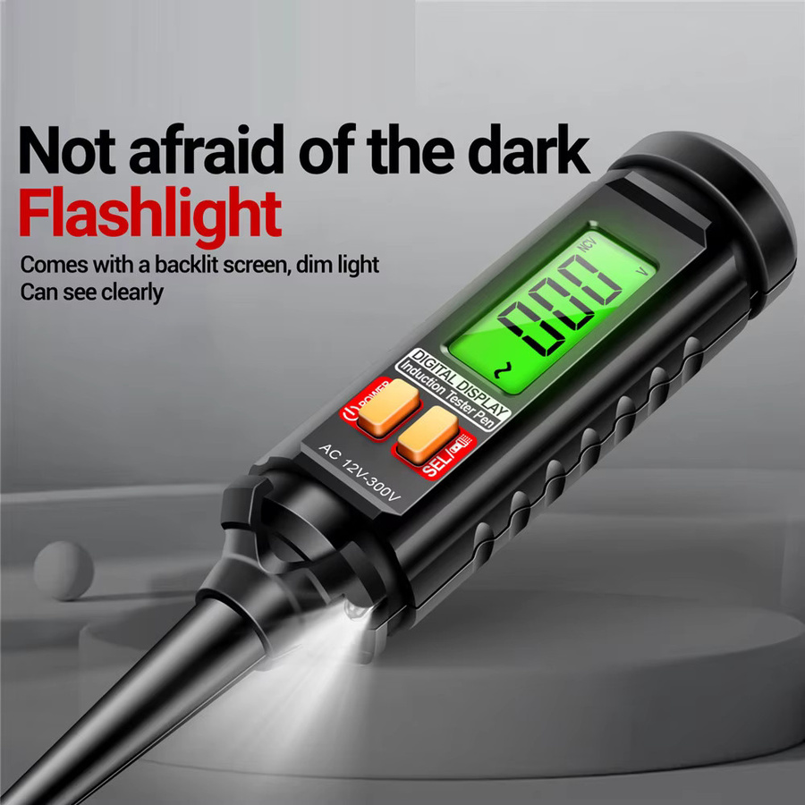 ANENG B15 Multifunktionaler Schaltungserkennungsstift mit Ton- und Lichtalarm, AC 25-250V, 3,5 mm, Grün/Schwarz - Bild 3