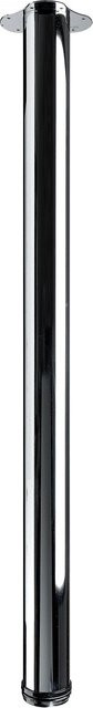 Hettich Tischbein verchromt mit Montageplatte Durchmesser: 7,5 cm, Höhe: 113 cm - Bild 1