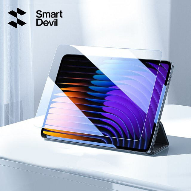 SmartDevil 2er-Pack Displayschutzfolie aus gehärtetem Glas für Xiaomi Pad 8 Pro, 7 Ultra und 6 Tablet, HD, klar, mit Anti-Blaulicht-Schutz - Bild 1