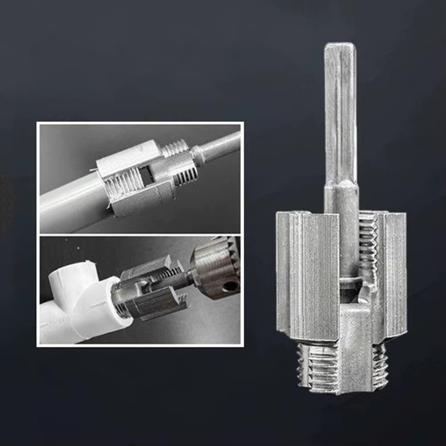 APWIKOGER Rohrgewindewerkzeug für DN15 und DN20, integriertes Werkzeug zum Innen- und Außeneinfädeln von 1/2'' und 3/4'' PVC-Rohren - Bild 2
