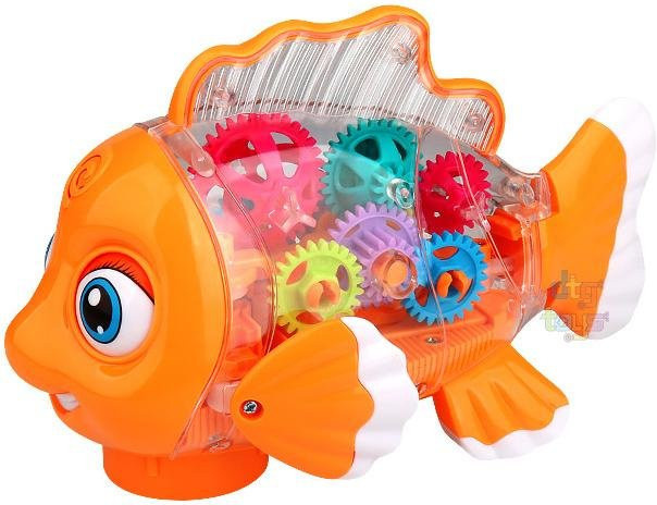 Universal Walking Swing, Elektrisches Zahnrad Fisch, Musik und Blinklicht, ab 3 Jahren - Bild 1