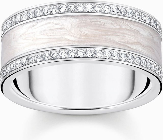 Thomas Sabo Bandring 925 Silber, Zirkonia, Emaille, Damen - Bild 1