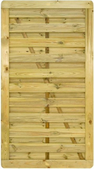 GartenLand Tor VARIO MASSIV Gerade Holzzaun aus Kiefer in Grün, B: 100 cm, H: 180 cm - Bild 1